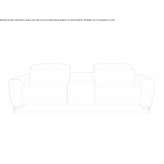 Skórzana sofa rozkładana segmentowa Desterro