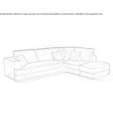 Narożna skórzana sofa Sandford