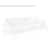 Pikowana skórzana sofa Pearland