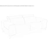 Skórzana sofa rozkładana Caen