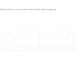 Leather 2-seater sofa Zele