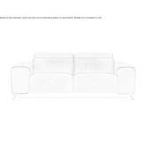 Skórzana sofa rozkładana z napędem elektrycznym Primda