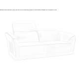 Skórzana sofa z zagłówkiem Murafa