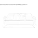 Skórzana sofa z zagłówkiem Oehling