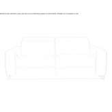 Leather sofa bed Branne