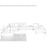 Segmentowa sofa materiałowa Tremelo
