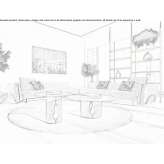 Corner sectional sofa in fabric Menin