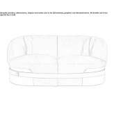 Modułowa 2-osobowa skórzana sofa Landenne