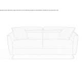 Dwuosobowa rozkładana sofa materiałowa z napędem elektrycznym Shotton