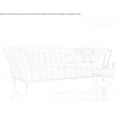 Pikowana, tapicerowana aksamitna sofa 3-osobowa Osoyoos