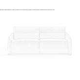 Dwuosobowa rozkładana sofa materiałowa ze zdejmowanym pokrowcem Shotton