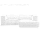 Modular fabric sofa with a chaise longue Pescara