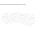 Sectional fabric sofa with electric drive Shotton