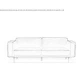 Skórzana sofa segmentowa 3-osobowa Omas