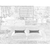 3-seater sectional fabric sofa Loamnes