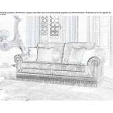 Sofa materiałowa 2-osobowa Simitli