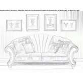 2-osobowa rozkładana sofa z tkaniny Akron