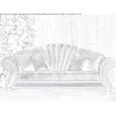 3-osobowa rozkładana sofa z tkaniny Akron