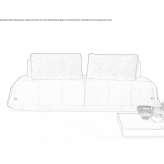Materiałowa rozkładana sofa ze zdejmowanym pokrowcem Shupluy