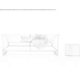 3-seater sofa with removable cover Hominy