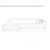Velvet sectional sofa Fairwood