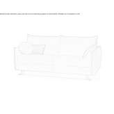 Dwuosobowa rozkładana sofa materiałowa ze zdejmowanym pokrowcem Pajusti
