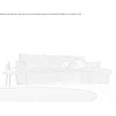 Materiałowa rozkładana sofa z szezlongiem Igaci