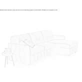 Sofa materiałowa 3-osobowa z miejscem do przechowywania Kenwick