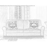 Sofa z tkaniny Trablice
