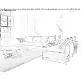 Corner sectional sofa in fabric Lipusz