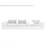 Modular fabric sofa Banov
