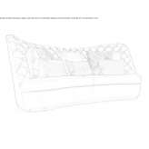 Pikowana 4-osobowa sofa Genas