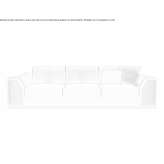 Leather 4-seater sofa Uivar