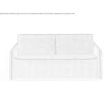 Fabric fold-out sofa with removable cover Shotton