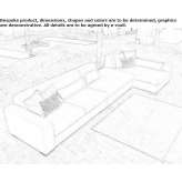 Sofa rozkładana ze zdejmowanym pokrowcem z szezlongiem Lavardac