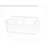 Materiałowa rozkładana sofa ze zdejmowanym pokrowcem Jingili