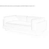 Aksamitna sofa Cunit