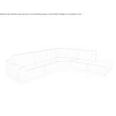 Corner leather sofa Capriolo