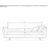 Fabric sofa Cekcyn