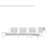 Sectional fabric sofa Rieder