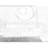 Quilted leather sofa Cekcyn