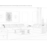 Fabric sofa Vorokhta