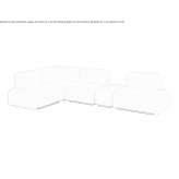 Corner modular fabric sofa Vichuga