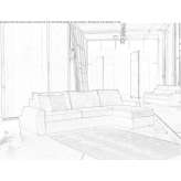 Segmentowa sofa materiałowa Kotlin