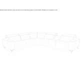 Corner fold-out leather sofa Desterro