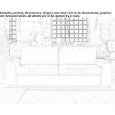 Sofa 3-osobowa ze zdejmowanym pokrowcem Blarney