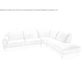 Narożna, tapicerowana skórzana sofa Edolo