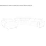 Narożna rozkładana skórzana sofa z szezlongiem Branne