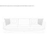 4-seater velvet sofa Oberburg