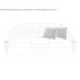 Leather 3-seater sofa Altinova